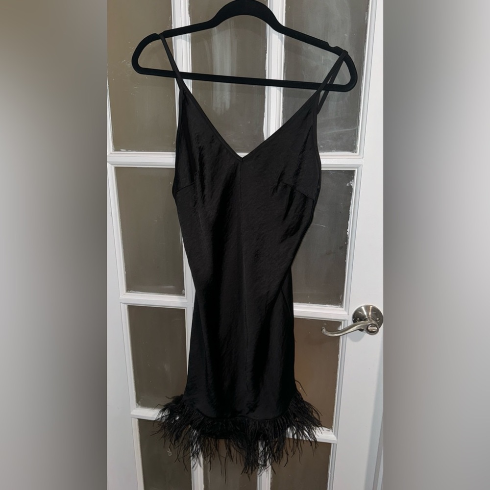 Follow the Sun Black Silk dress